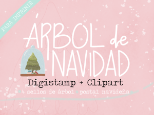 Digistamp + lámina ARBOL DE NAVIDAD