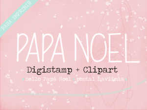 Digistamp + lámina PAPA NOEL